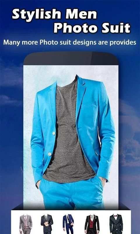 Stylish Man Photo Suit скриншот 1