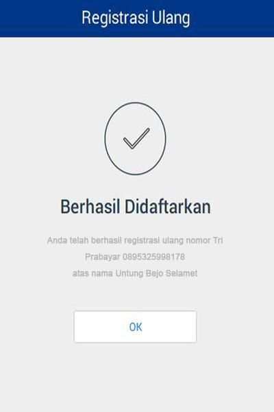 Registrasi Cepat Kartu Sim : Go - Reg 2 تصوير الشاشة
