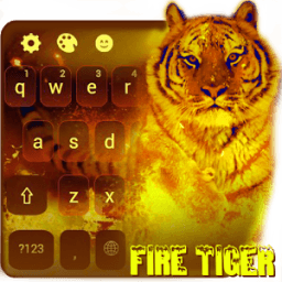 Flaming Tiger Keyboard Theme आइकन