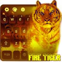 Flaming Tiger Keyboard Theme