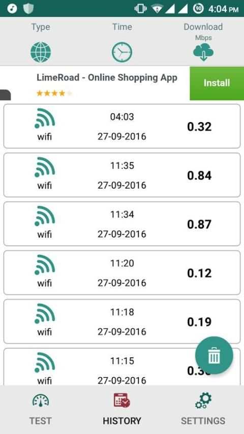 4G Speed Test LTE WiFi 2 تصوير الشاشة