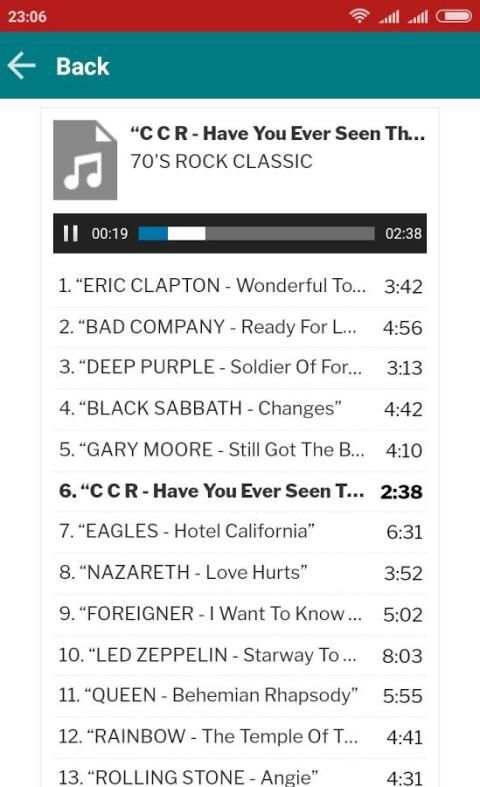 Slow Rock Classic 70's скриншот 1
