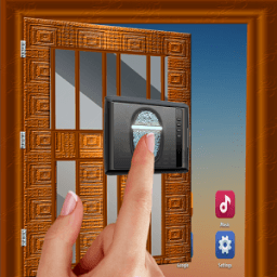 दरवाज़ा बंद फिंगरप्रिंट शरारत आइकन