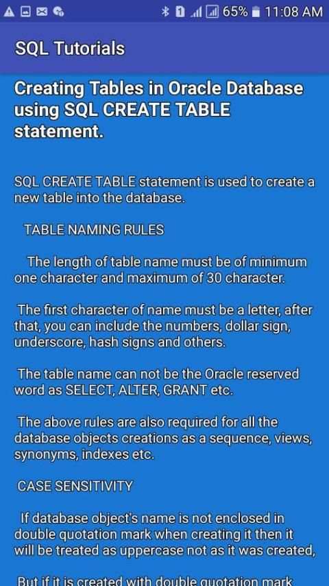 SQL Tutorials screenshot 6