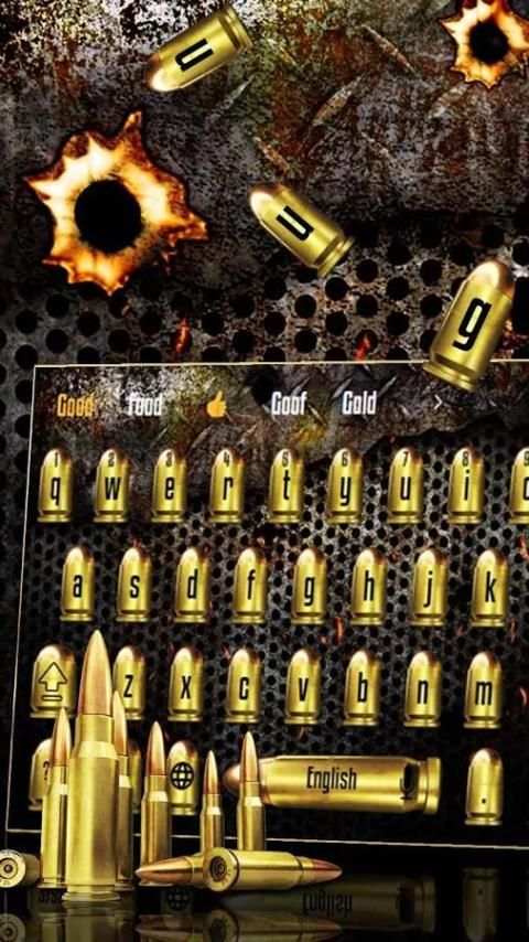 Pistol Gun Mortar keyboard स्क्रीनशॉट 1