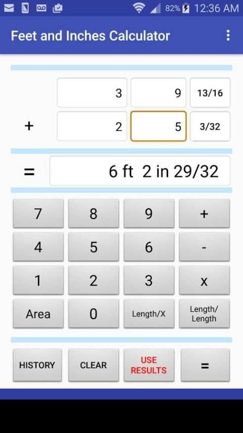 Feet and Inches Calculator 8 تصوير الشاشة