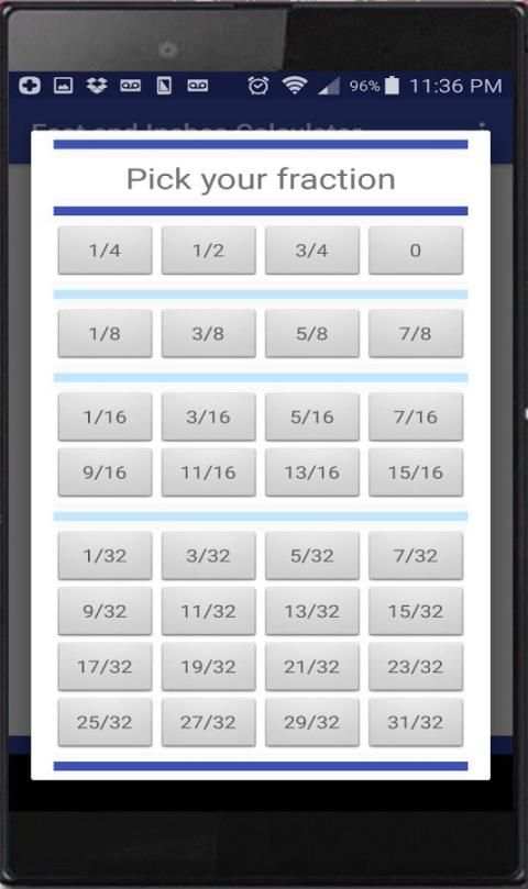 Feet and Inches Calculator 6 تصوير الشاشة