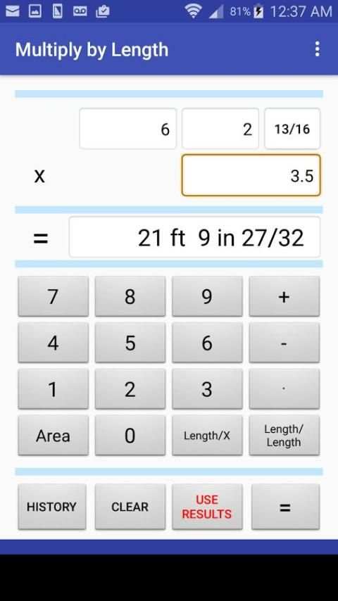 Feet and Inches Calculator 7 تصوير الشاشة