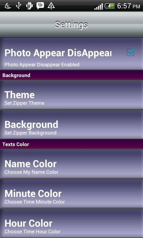 Name Photo Zipper Screen Lock скриншот 1