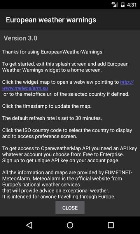 European Weather Warnings screenshot 6