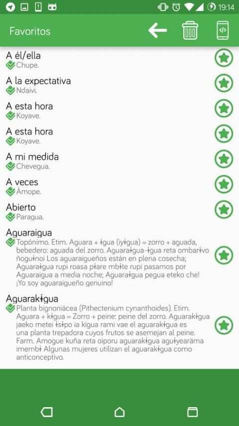 Traductor Guaraní screenshot 1