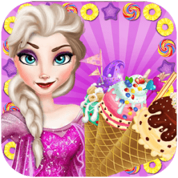 ikon Ice Queen Making Ice Cream-Cooking Game