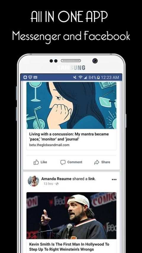 Fast for Facebook - Fast messenger скриншот 2