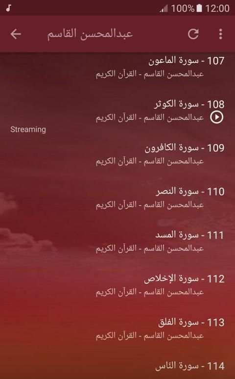 الشيخ عبدالمحسن القاسم قران كريم screenshot 1