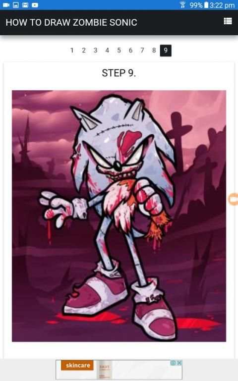 How to Draw Zombie Sonic screenshot 1