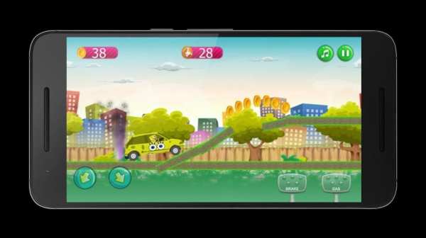 Sponge-bob Racing Car screenshot 2