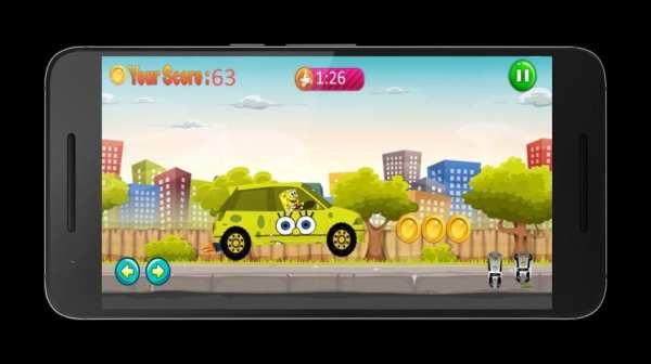 Sponge-bob Racing Car screenshot 1