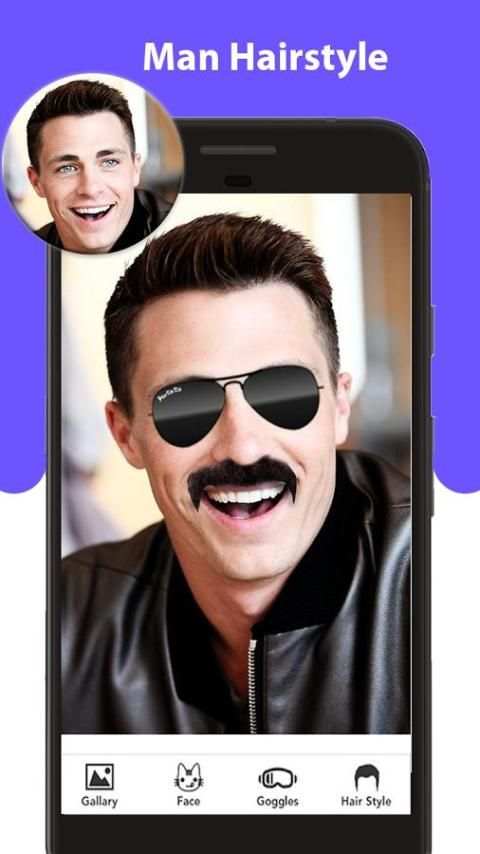 Man Hairstyle Photo Editor скриншот 3