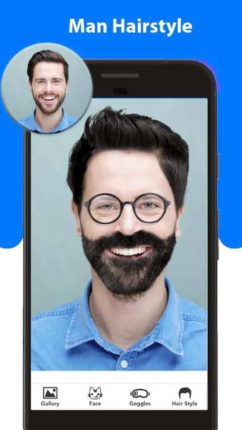Man Hairstyle Photo Editor скриншот 6