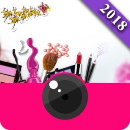 You makeup face Christmas camera आइकन