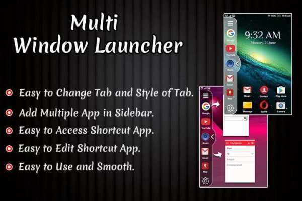 Multi Window Launcher : Split Screen Theme screenshot 1