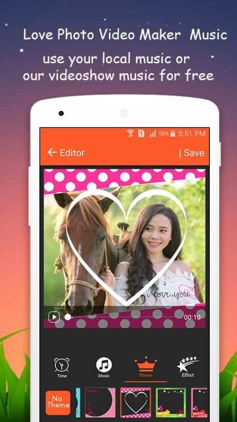 Love Photo Video Maker Music 4 تصوير الشاشة