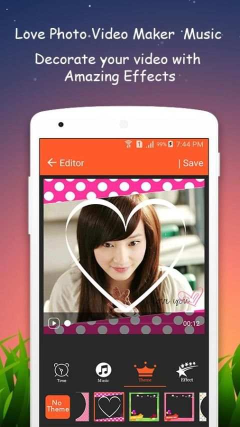 Love Photo Video Maker Music 2 تصوير الشاشة