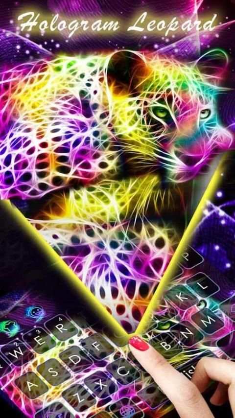 Hologram Leopard Keyboard स्क्रीनशॉट 2