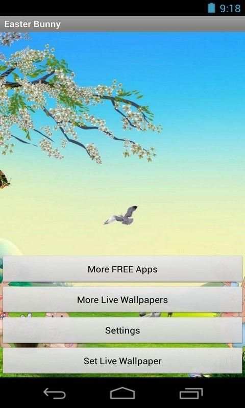 Easter Bunny Live Wallpaper скриншот 2