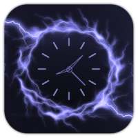 Electric Glow Clock Live WallPaper