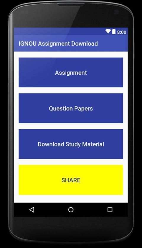 ignou assignment screenshot 2