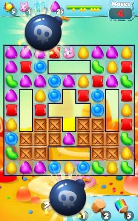 Candy - Match Three Game 1 تصوير الشاشة