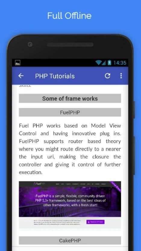 Tutorials for PHP Offline screenshot 1
