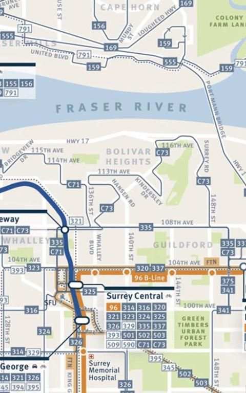 Vancouver Transport Map 3 تصوير الشاشة