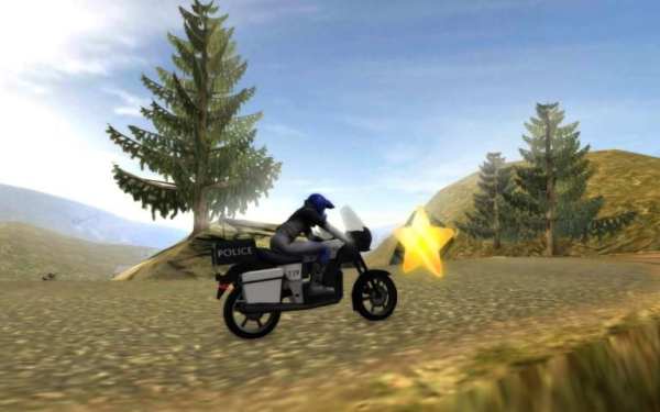 Police Moto Racing: Up Hill 3D скриншот 3