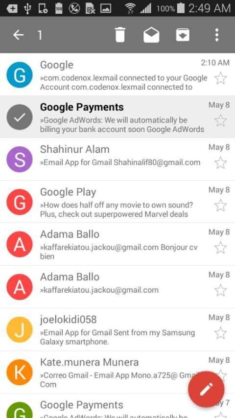 Inbox for Gmail - Email App скриншот 3