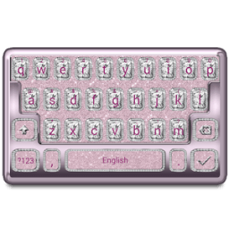 ikon Diamonds and Pink Keyboard Theme