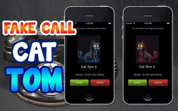 Fake Call Cat Tom 2 تصوير الشاشة