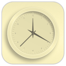 White Clock Live Wallpaper أيقونة