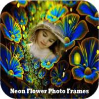 Neon Flower 2017 Photo Frames New on 9Apps