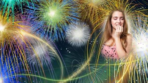 Fire Work Photo Frame 1 تصوير الشاشة