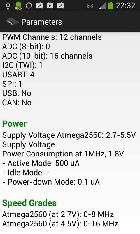 AVR Atmega Database скриншот 17