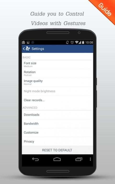 Mini UC Browser Smooth Guide screenshot 1
