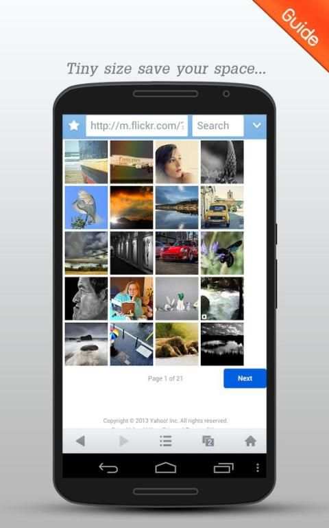 Mini UC Browser Smooth Guide screenshot 2