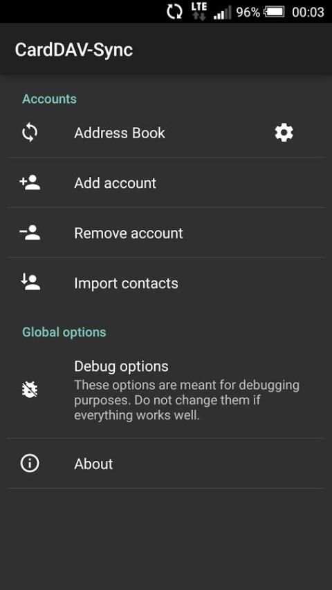 CardDAV-Sync free скриншот 2