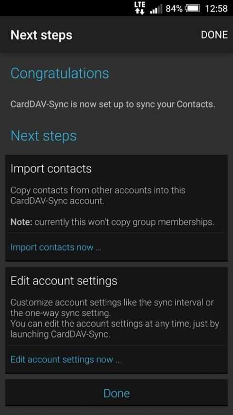 CardDAV-Sync free скриншот 3