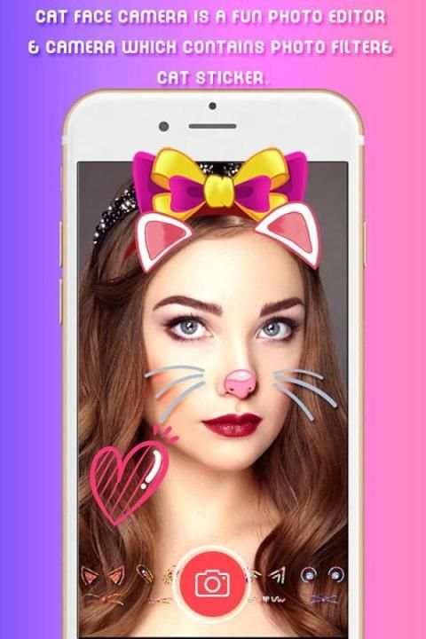 Cat face Camera Photo Editor 3 تصوير الشاشة