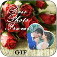 Rose GIF Photo Frame Editor