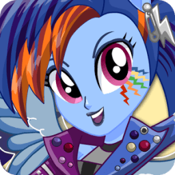 Rainbow dash Dress up иконка