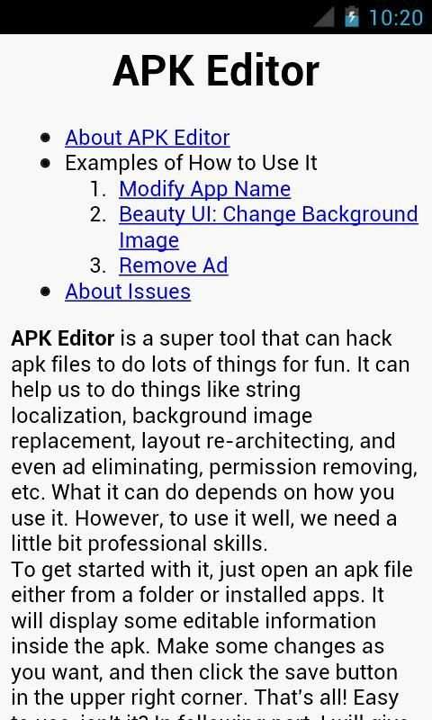 APK Editor скриншот 1